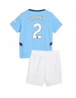 Manchester City Kyle Walker #2 Hjemmedraktsett Barn 2024-25 Korte ermer (+ bukser)